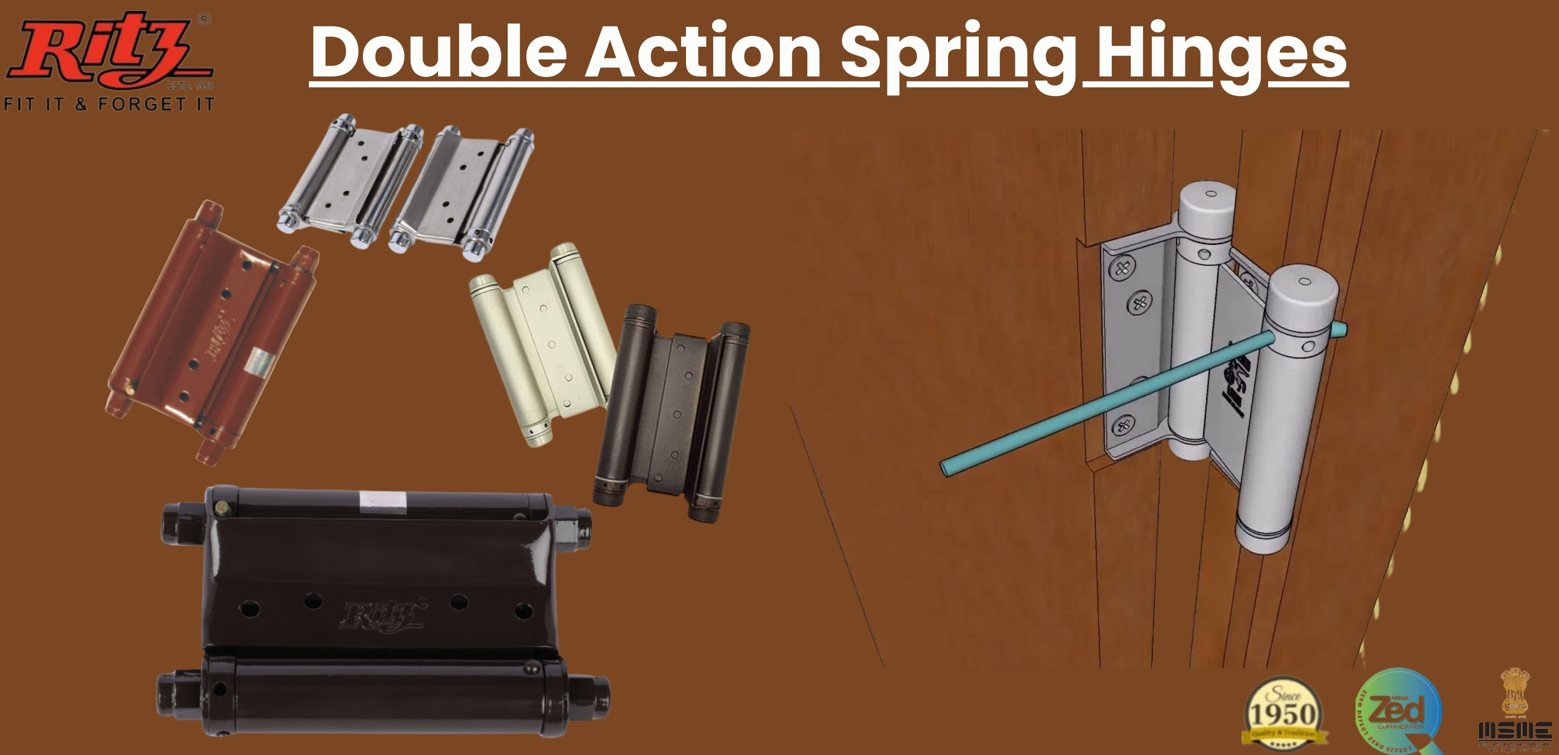 Double Action Spring Hinges